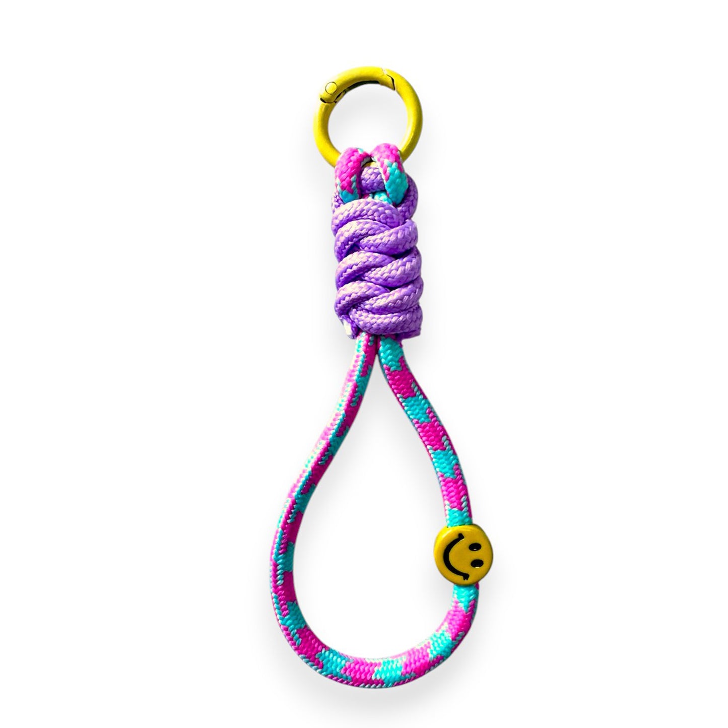 Smiley Rope Bag Charm Keychain