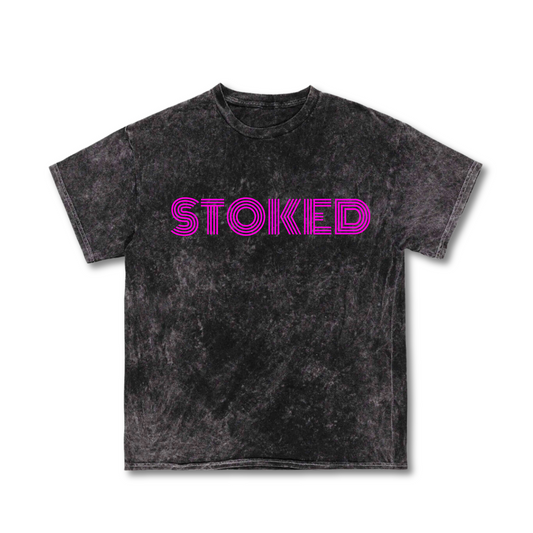 STOKED Girls Mineral Wash Tee
