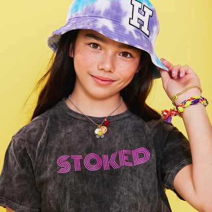 STOKED Girls Mineral Wash Tee