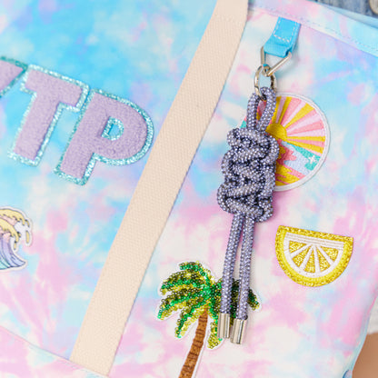 Personalized Tie Dye Kids Tote Bag with Patches