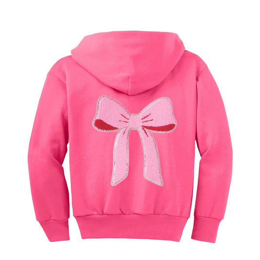 ZIP-UP CUSTOMIZABLE HOODIE SWEATSHIRT, Bright Pink