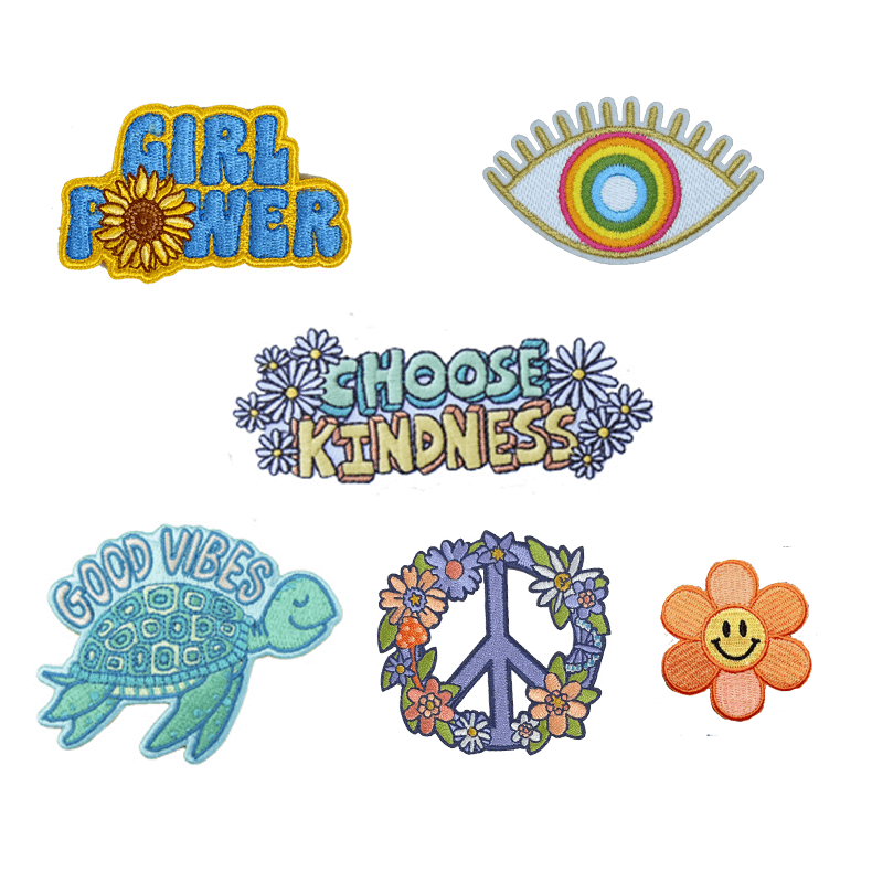 patches to customize the Knit Checker Bag