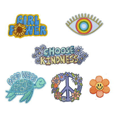 patches to customize the Knit Checker Bag