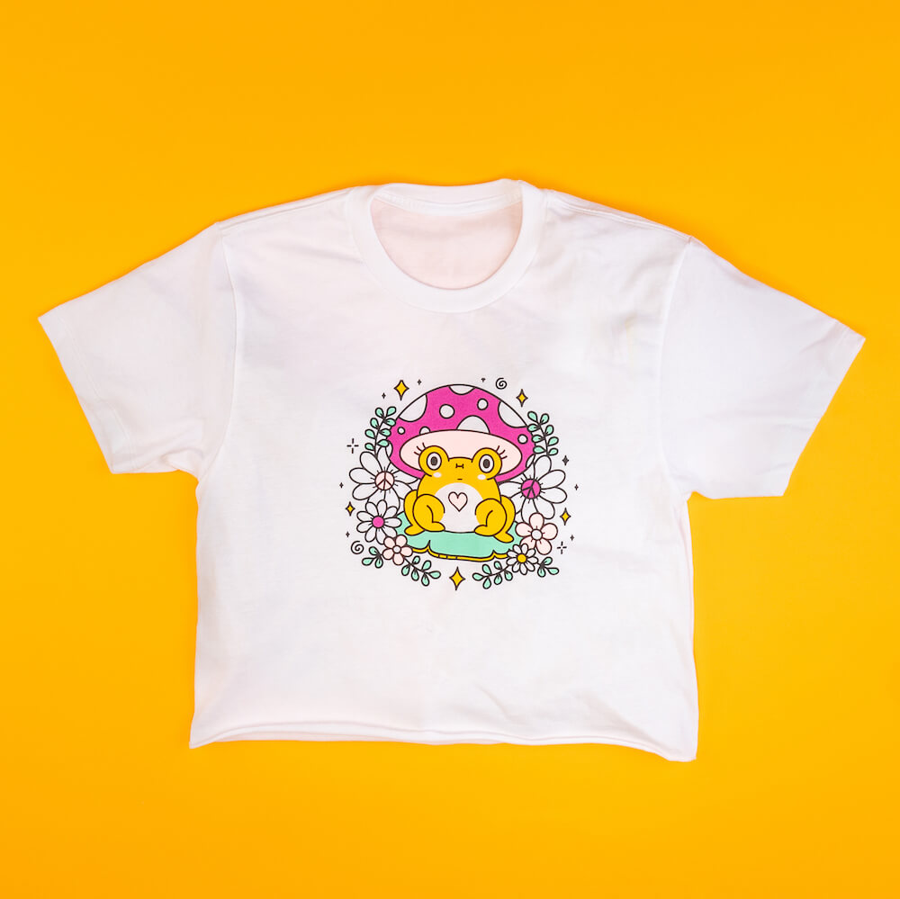 Hippy Frog Graphic T-Shirt