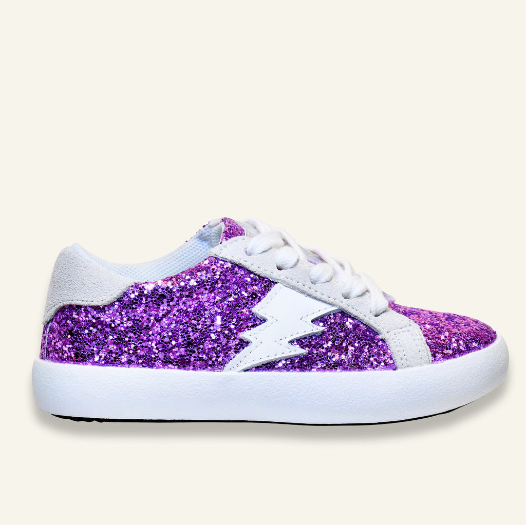 purple glitter Ziggy shoes